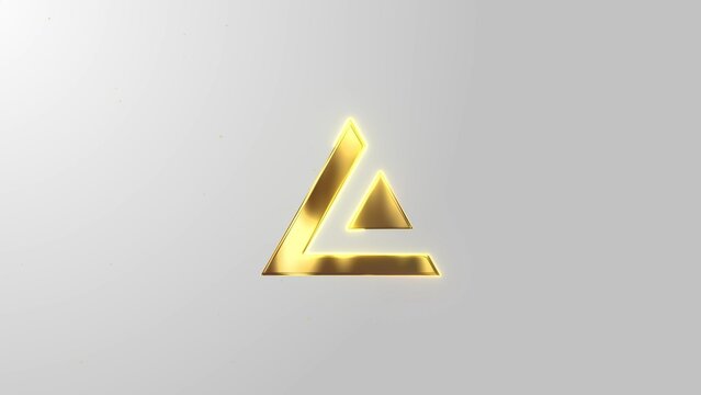 Gold On White Clean Royal Logo Reveal