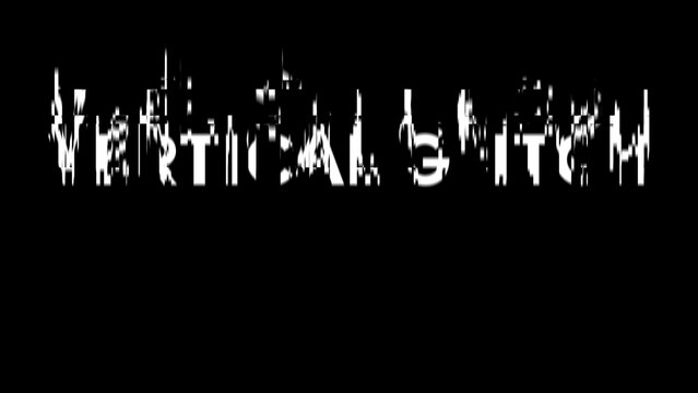 Simple Glitch Text Vertical Slide In Title Intro