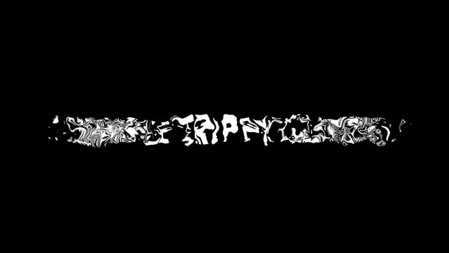 Trippy Glitch Text Outro Title Reveal