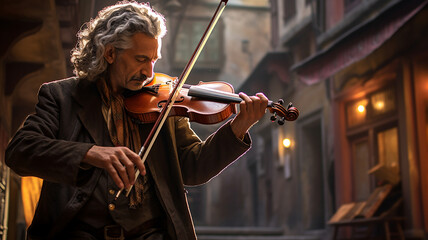 person playing violin