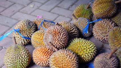 heaps of durian ready for sale © arthierry
