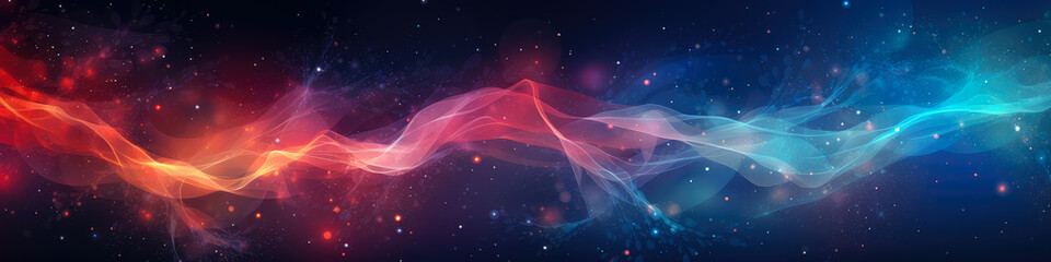 Abstract technology background with connected lines and dots. Big data visualization. Graphic concept for design