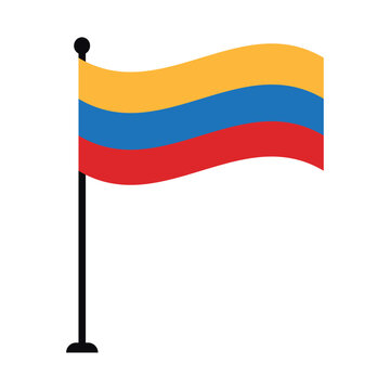 colombian flag illustration