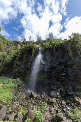 Obraz premium A view of waterfall in La Reunion