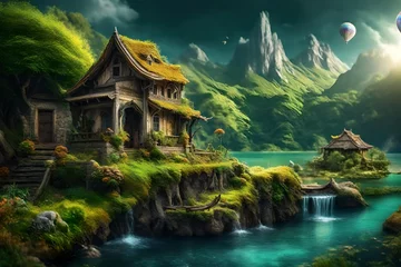Poster Im Rahmen fantasy and dream world with natural background - © Shahla