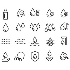 Water Icons vector design