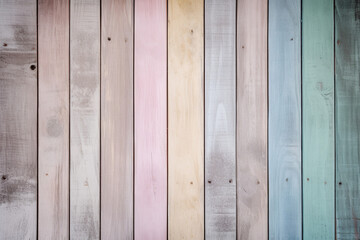 Vintage wood background - old light colorful pastel wooden plank