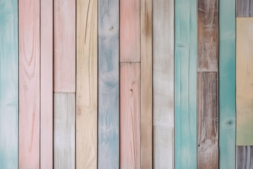 Vintage wood background - old light colorful pastel wooden plank