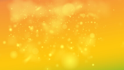 orange background with highlighted sparkles.