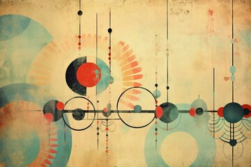 Vintage abstract backdrop. Artistic representation. Generative AI