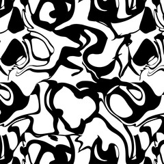 geometric black white brush line pattern background texture abstract design print