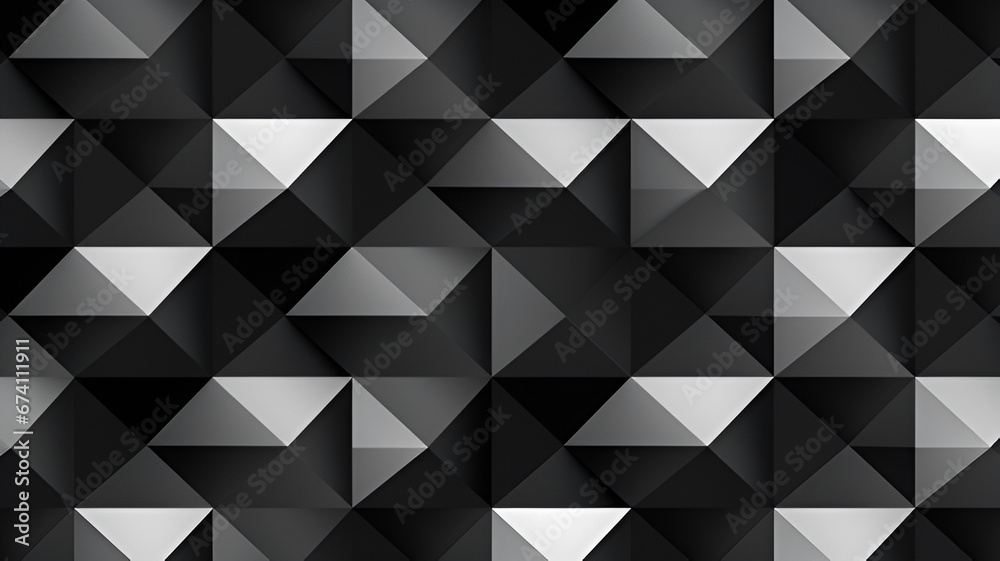 Wall mural black and white abstract background | generative ai