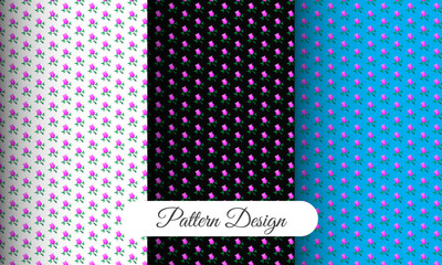 vector seamless pattern 3 color combinations,bright tile backdrop, monochrome graphic element
