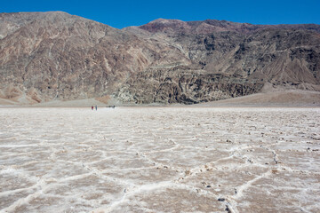 exploring the salt flats of death valley