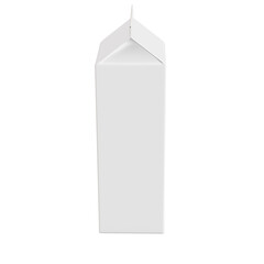 a white image of a milk pack isolated in a default background