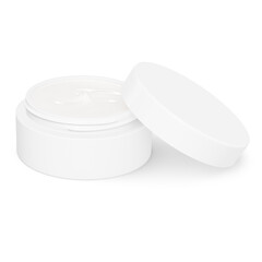 a default Opened Cosmetic Jar isolated on a white background