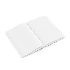 a image from a open book on a white background