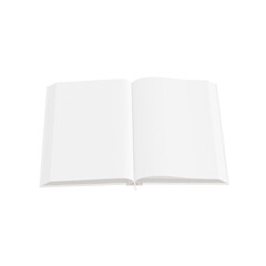 a image from a open book on a white background
