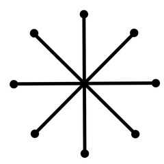 Atomic MCM graphic element mid century