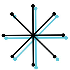 Atomic MCM graphic element mid century