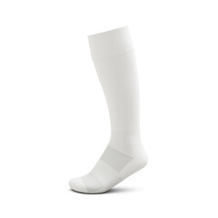 a transparent mannequin with a Over Calf Sock isolated on a white background
