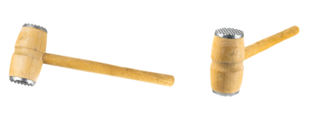 meat masher on white isolated background