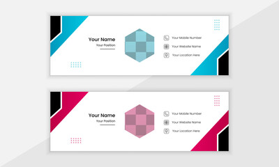 New Modern Creative Email Signature Design Template