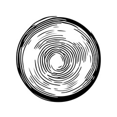 rolling sphere ball, abstract scetch