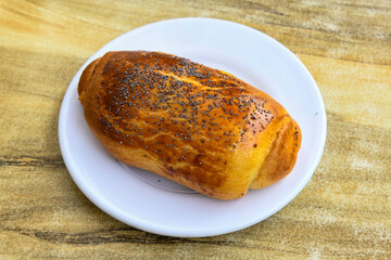 Turkish pastry product , tasty pogaca. Turkish Pastries; pogaca, borek, acma, ay coregi at patisserie showcase.