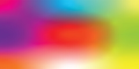 Blurred gradient abstract background with vivid primary colors