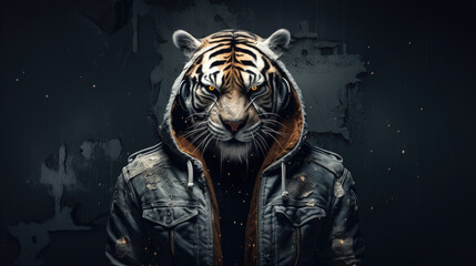spirit animal Tiger predator shamanism - by generative ai