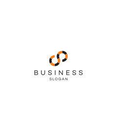 Fototapeta premium Business digital technology consultant corporate abstract flat minimal modern round circle geomatic international typography nature health Finacial education people energy logo design brand identity 