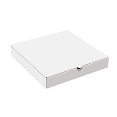 a white box of pizza image in a white background