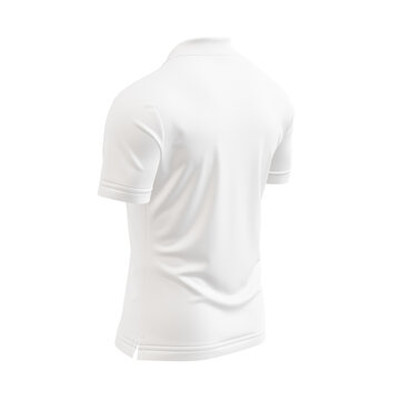 a invisible mannequin with a polo shirt isolated on a white background