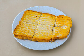 Turkish karisik atom  tost ( kasarli bazlama tost) . Sucuklu, Kasarli, kavurmali karisik tost. Flat...