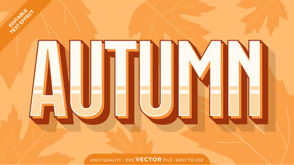 Editable Text Effect - Autumn Season