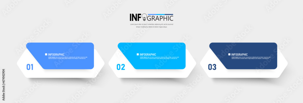 Poster presentation business infographic template vector.
