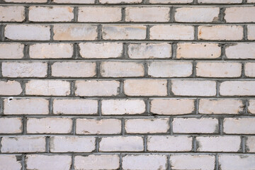 Cream brick wall