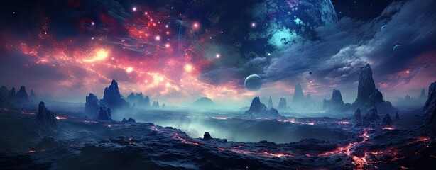 alien planet background