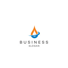 Water drop oil and gas industrial logo design