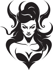 Sultry Allure in Black Elegant Temptation with Seductive Beauty 