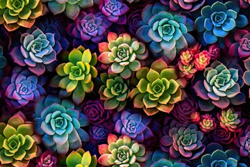 colorful succulent background