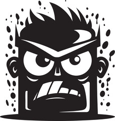 Furious Spray Paint Signature Logo Brilliance Screaming Mascot Fury Black Spray Paint