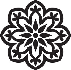 Geometric Patterns Arabic Floral Logo Design Black Beauty Unleashed Arabic Tiles Vector