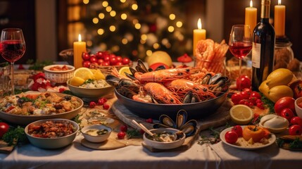 christmas table setting