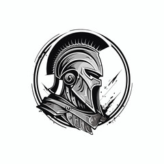 Roman gladiator icon flat vector design