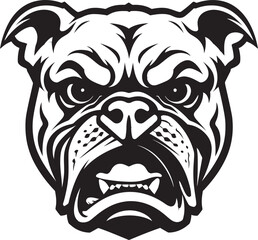Bulldog Tenacity Black Emblem Design Black Beauty Bulldog Logo Mastery