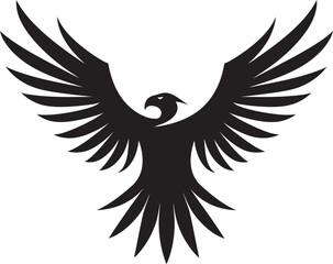 Symbol of Freedom Black Eagle Icon Vector Artistry Black Eagle Emblem