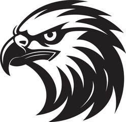 Wings of Power Black Vector Icon Eagles Realm Black Design Emblem