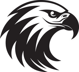 Black Beauty Logo of the Eagle Eagle Excellence Icon in Black